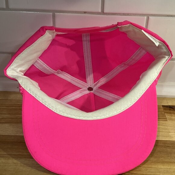 VTG Maytag Logo Snapback Hat Cap Neon Pink Cord Detail Promo Nylon - Picture 7 of 9
